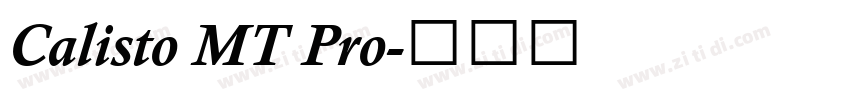 Calisto MT Pro字体转换